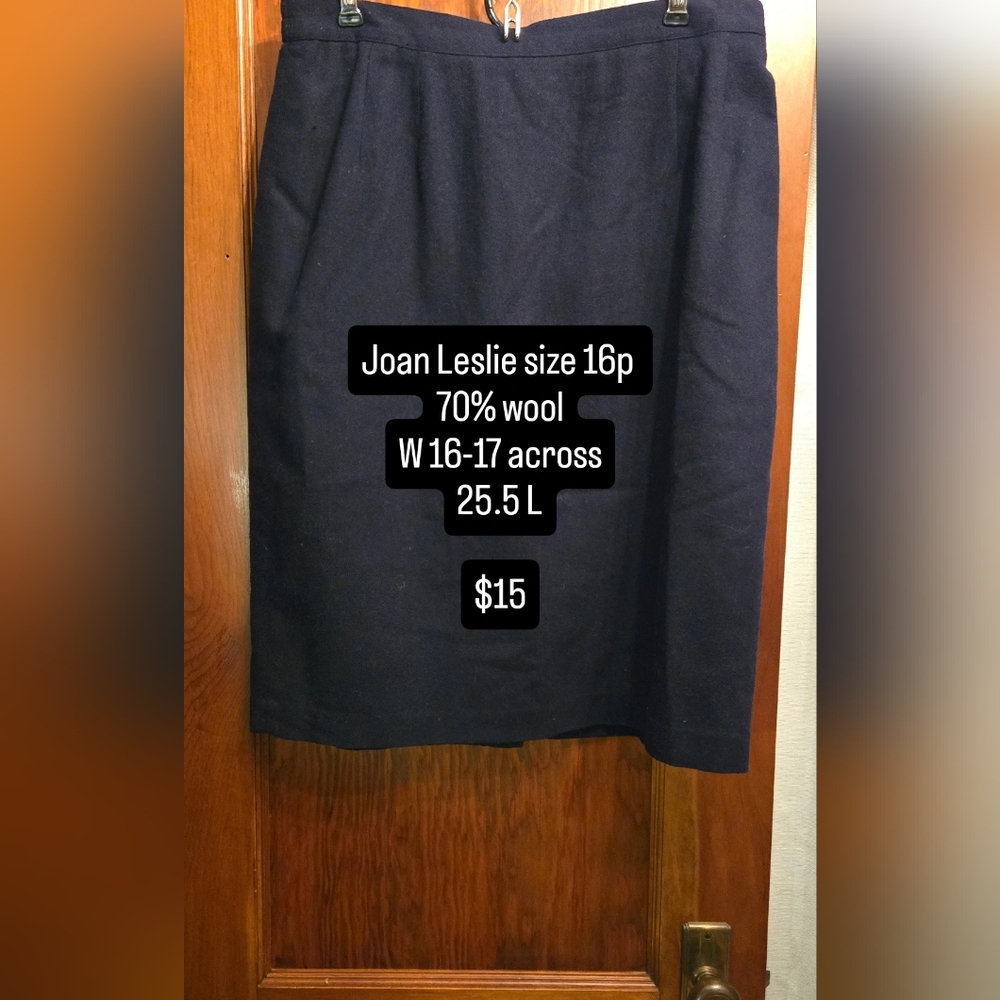 Joan Leslie Black/Navy Women's Pencil Skirt
